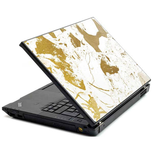 White Scattered Marble Lenovo T420 Skin