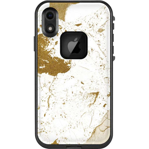 White Scattered Marble LifeProof Fre iPhone Skin