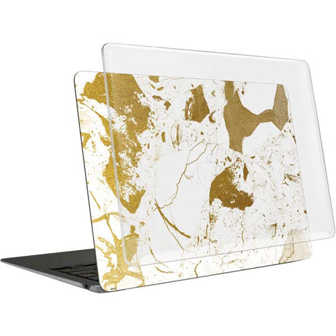 White Scattered Marble MacBook Air 15in (2023-2025) Case plus Skin