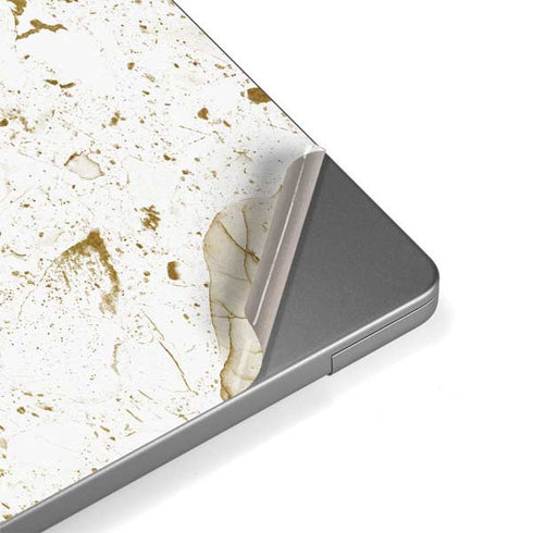 White Scattered Marble MacBook Pro 14in (2021-24) Skin