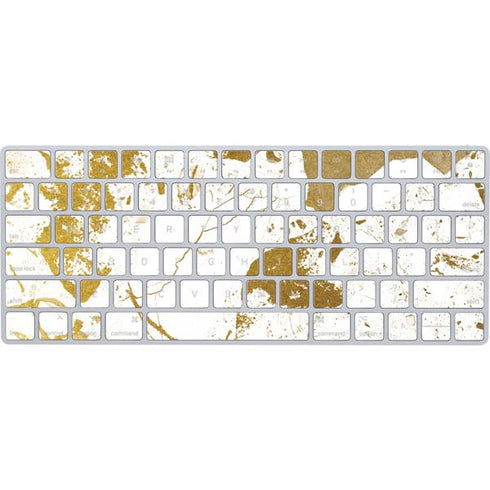 White Scattered Marble Magic Keyboard Skin