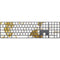 White Scattered Marble Magic Keyboard with Numeric Keypad Skin