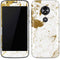 White Scattered Marble Moto E5 Play Skin