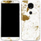White Scattered Marble Moto E5 Plus Skin