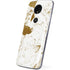 White Scattered Marble Moto E5 Plus Skin