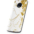 White Scattered Marble Moto G6 Skin