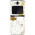 White Scattered Marble Motorola RAZR Skin