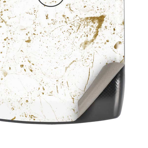 White Scattered Marble Motorola RAZR Skin