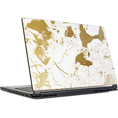 White Scattered Marble MSI GS65 Stealth Laptop Skin