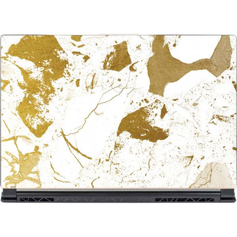 White Scattered Marble MSI GS65 Stealth Laptop Skin