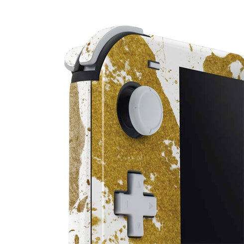 White Scattered Marble Nintendo Switch Lite Skin