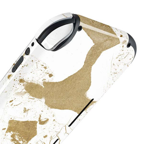 White Scattered Marble Nintendo Switch Lite Skin