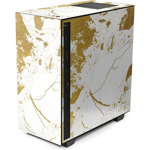 White Scattered Marble NZXT H510 Compact ATX Mid-Tower Case Skin