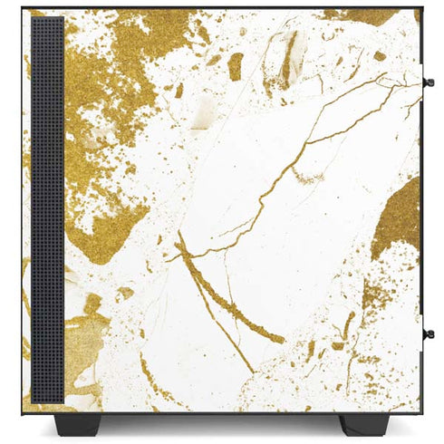 White Scattered Marble NZXT H510 Compact ATX Mid-Tower Case Skin