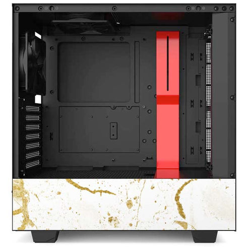 White Scattered Marble NZXT H510 Compact ATX Mid-Tower Case Skin