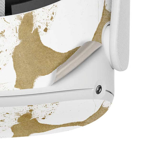 White Scattered Marble Oculus Quest 2 Skin