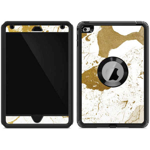 White Scattered Marble Otterbox Defender iPad Skin