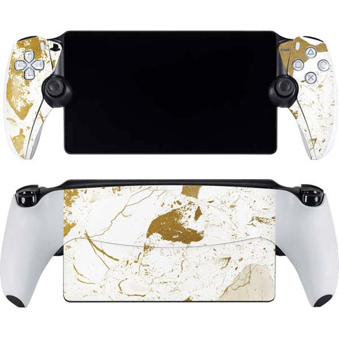 White Scattered Marble PlayStation Portal Remote Player Skin