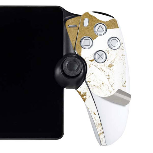 White Scattered Marble PlayStation Portal Remote Player Skin