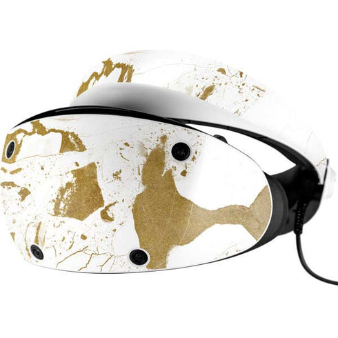 White Scattered Marble PlayStation VR2 Skin