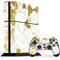 White Scattered Marble PS4 Console and Controller Bundle Skin