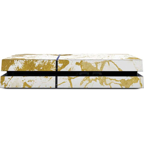 White Scattered Marble PS4 Console Skin