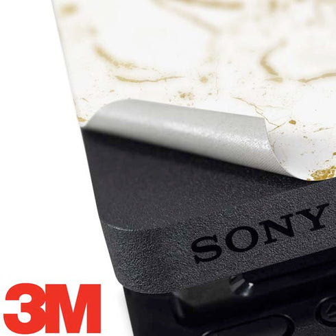 White Scattered Marble PS4 Slim Bundle Skin