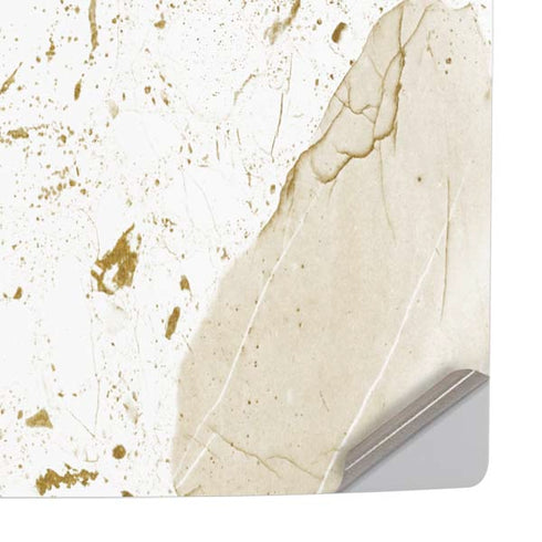 White Scattered Marble PS5 Console Skin