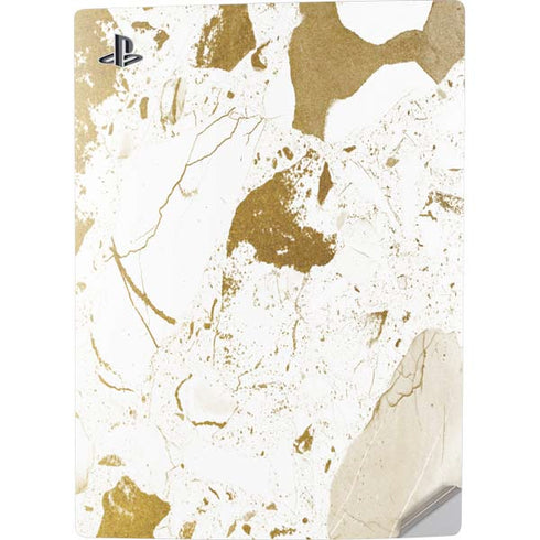 White Scattered Marble PS5 Digital Edition Console Skin