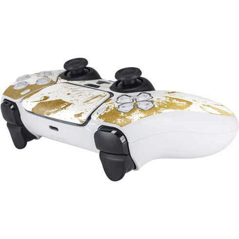 White Scattered Marble PS5 Controller Skin