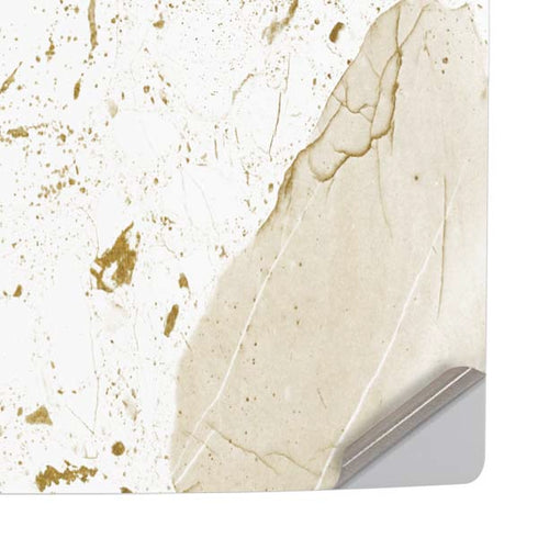 White Scattered Marble PS5 Slim Digital Edition Console Skin