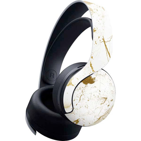 White Scattered Marble PULSE 3D Wireless Headset for PS5 Skin