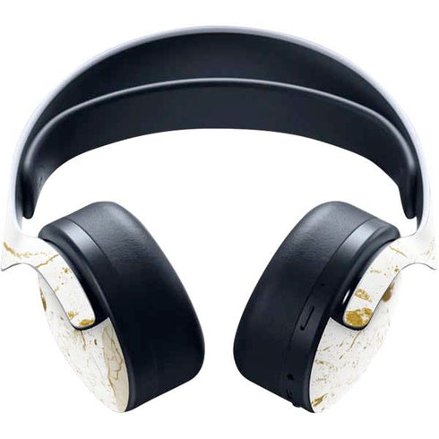 White Scattered Marble PULSE 3D Wireless Headset for PS5 Skin