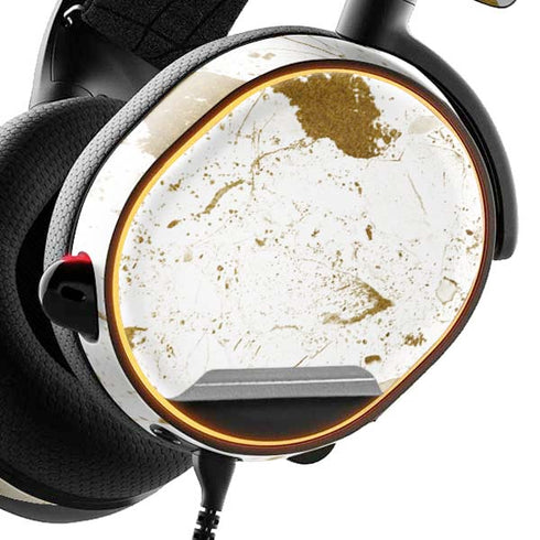 White Scattered Marble SteelSeries Arctis 5 Skin