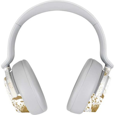 White Scattered Marble Surface Headphones Skin