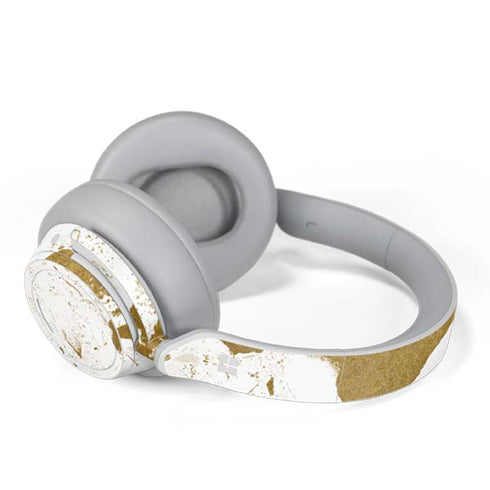 White Scattered Marble Surface Headphones Skin
