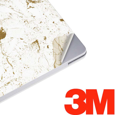 White Scattered Marble Surface Laptop 2 Skin