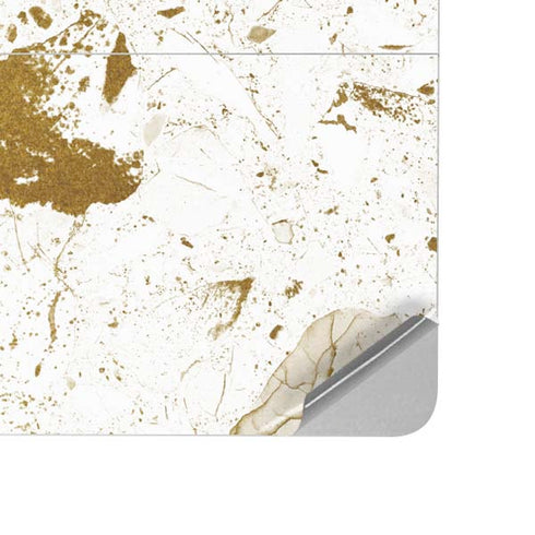 White Scattered Marble Surface Laptop Studio Skin