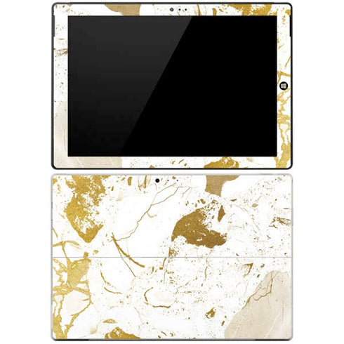 White Scattered Marble Surface Pro 3 Skin