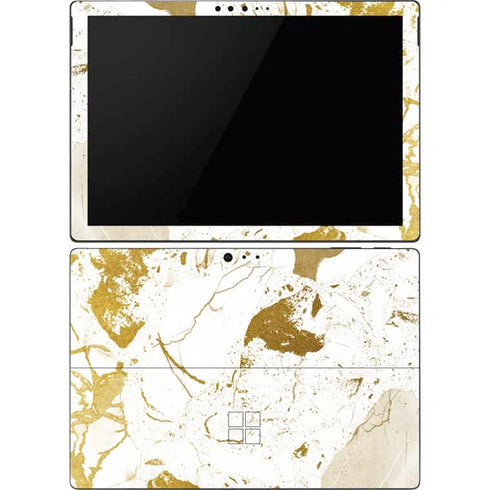 White Scattered Marble Surface Pro 6 Skin