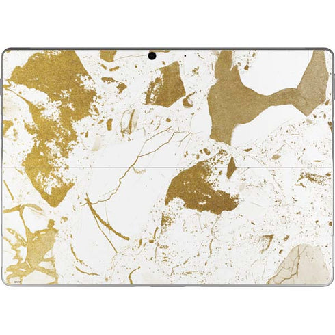 White Scattered Marble Surface Pro 9 Skin