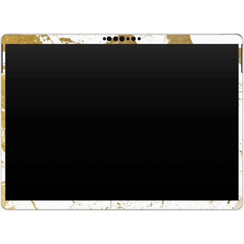 White Scattered Marble Surface Pro 9 Skin