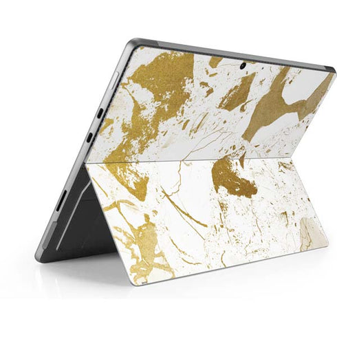 White Scattered Marble Surface Pro 9 Skin