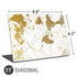 White Scattered Marble Universal Laptop 11in (8.8 x 6.2in) Skin