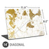 White Scattered Marble Universal Laptop 14in (11.4 x 8.2in) Skin