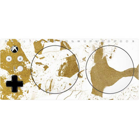 White Scattered Marble Xbox Adaptive Controller Skin