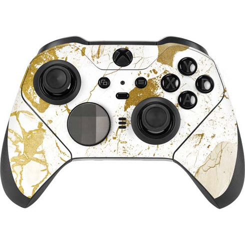 White Scattered Marble Xbox Elite Wireless Controller Series 2 Skin