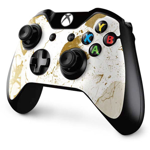 White Scattered Marble Xbox One Controller Skin