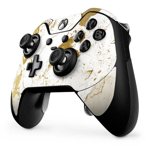 White Scattered Marble Xbox One Elite Controller Skin