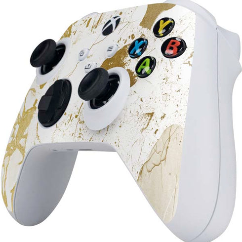 White Scattered Marble Xbox Series S Controller Skin